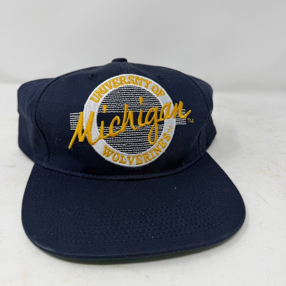 The Game University of Michigan Wolverines Hat Circle Snapback Blue